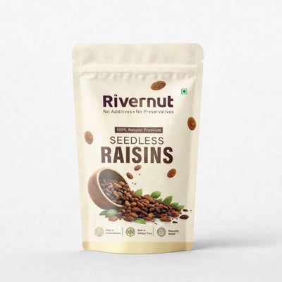 Rivernut 100% Natural Seedless Raisins | Premium Quality | No Additives & Preservatives