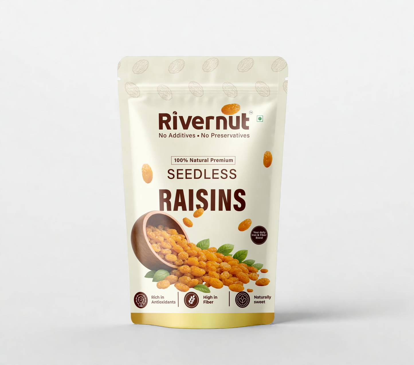 Rivernut 100% Natural Seedless Raisins | Premium Quality | No Additives & Preservatives
